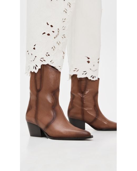 Free People Brown Cat Nap Cowboy Boots