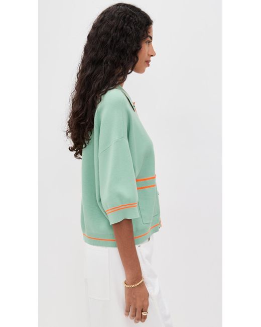 Essentiel Antwerp Green Ilaria Knitted Cardigan