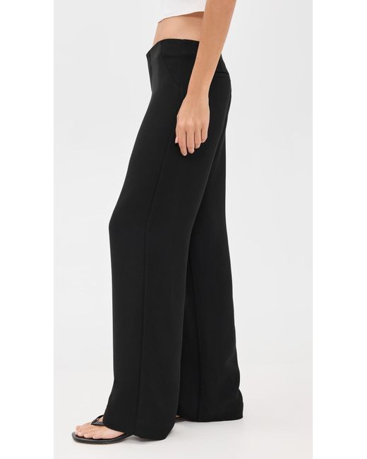 Reformation Black Vida Low Rise Pants