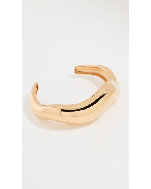 Agmes White Large Astrid Cuff