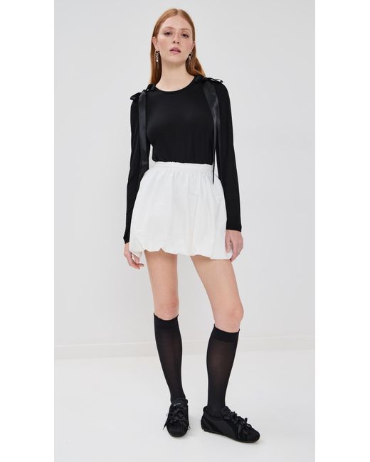 Simone Rocha Black Ballerina Grip Trainers