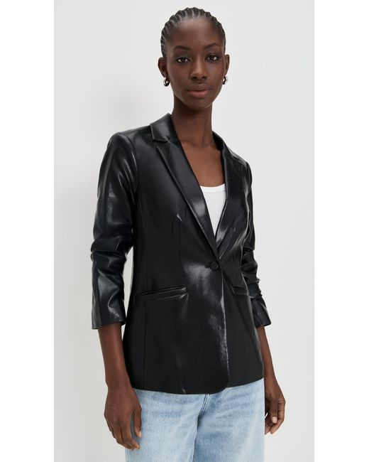 Cinq À Sept Black Vegan Leather Kylie Jacket