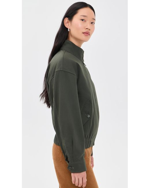 Alex Mill Black Cropped Zip Jacket