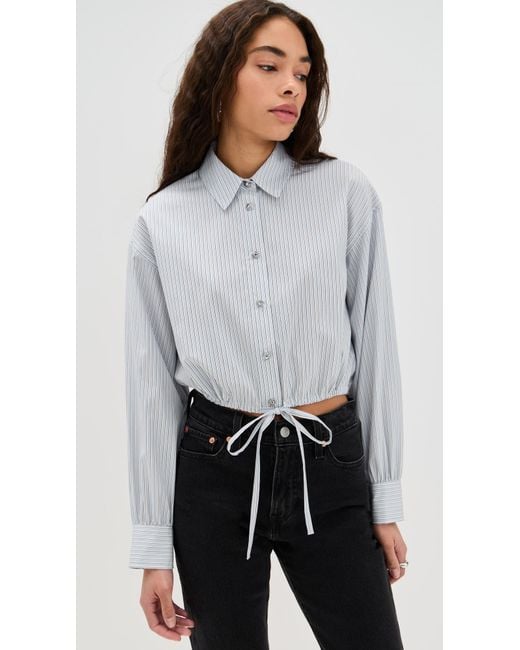 Rag & Bone Multicolor Georgie Stripe Poplin Shirt