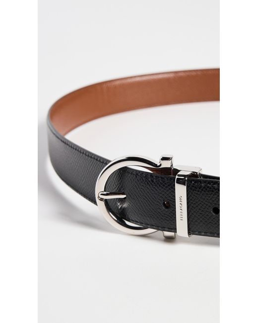 Ferragamo Multicolor Single Gancio Reversible Paloma Leather Belt for men