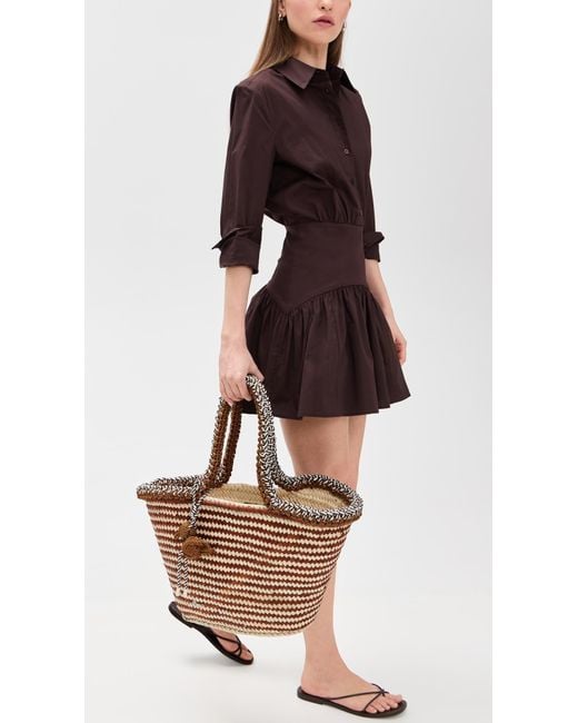 ALÉMAIS Brown Dee Dee Maxi Basket Tote