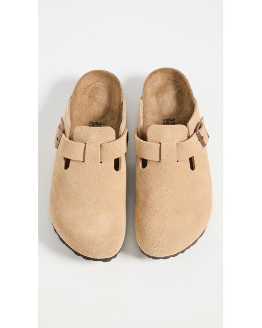 Birkenstock White Boston Clogs
