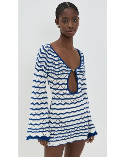 Bananhot Blue Mini Rey Dress