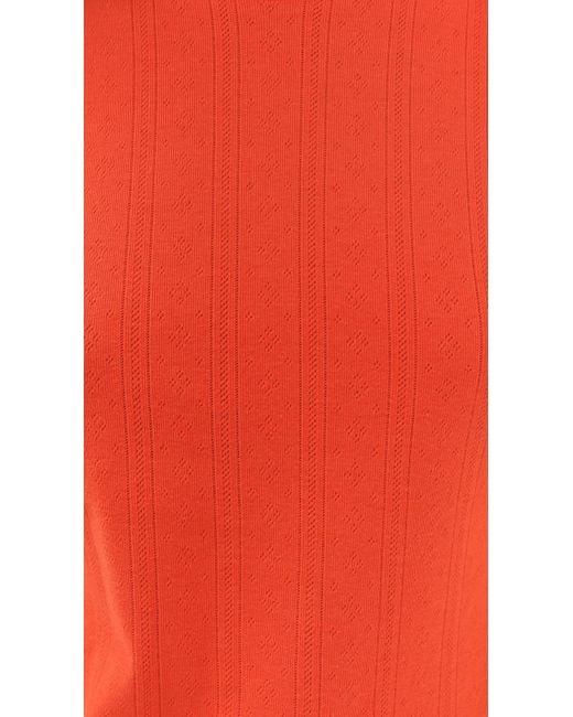 Le Bos Red Ada Pointelle Tee