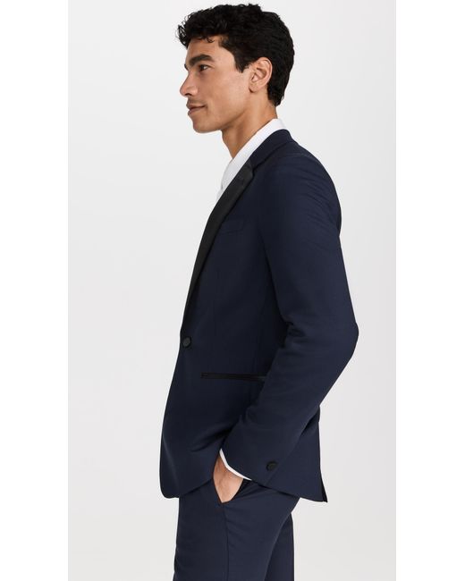 Theory Blue Chambers Tuxedo Jacket for men