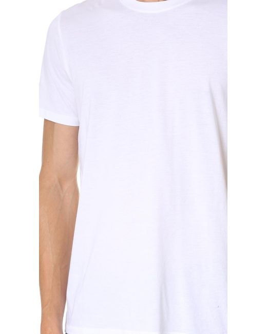 Vince Blue Short Sleeve Pima Crew Neck Tee for men