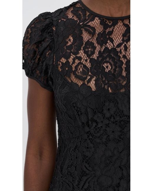Wayf Clarity Lace Dress in Black | Lyst