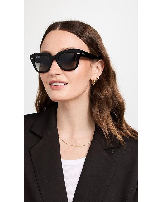 Ray-Ban State Street Sunglasses in Black | Lyst display picture 1
