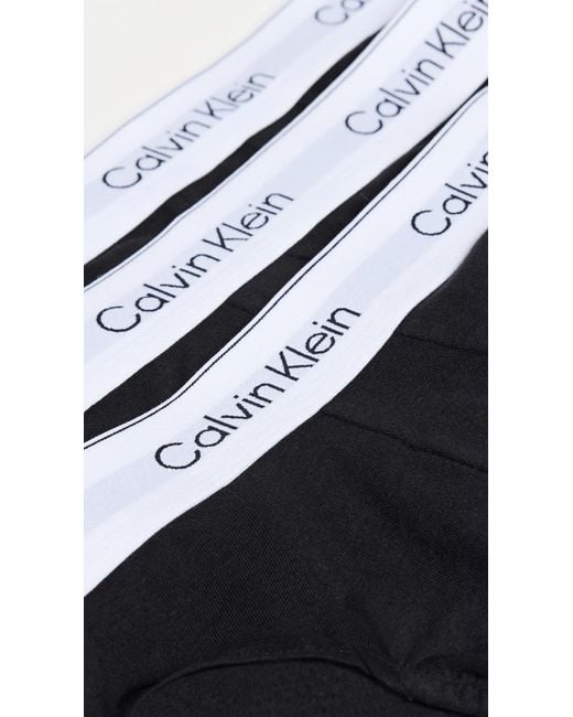 Calvin Klein Black Icon Cotton Stretch Briefs 3 Pack for men