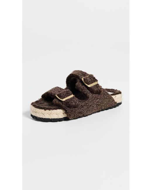 Manebí Black Nordic Fur Sandals