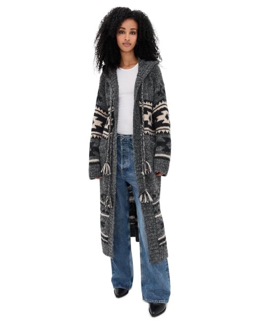 Faherty Brand Black Steven Paul Judd Chahtah Hooded Duster