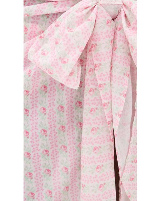 LoveShackFancy Pink Emabella Pareo