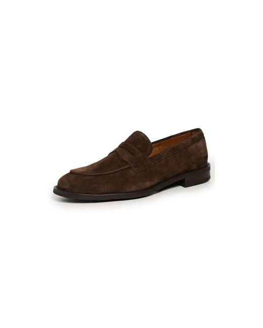 Allen Edmonds Brown Como Suede Loafers for men