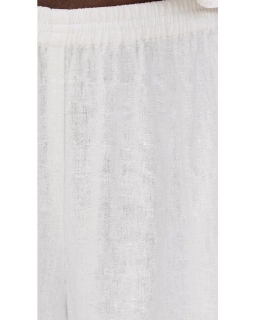 Wayf White Clara Pants