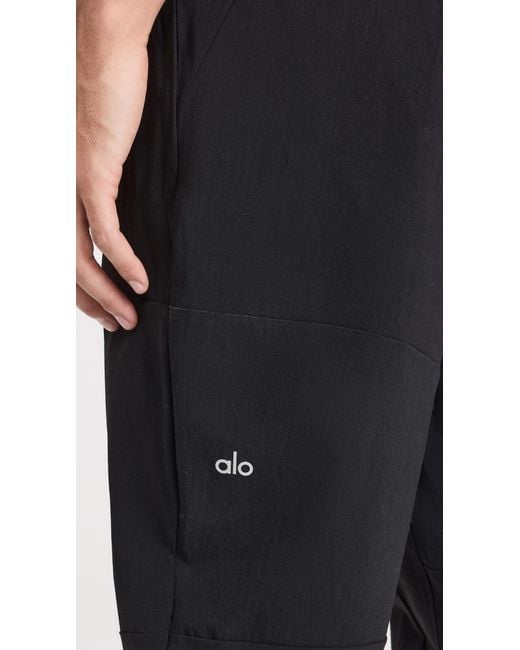 Alo Yoga Black Ao Yoga Co-op Pant Back for men