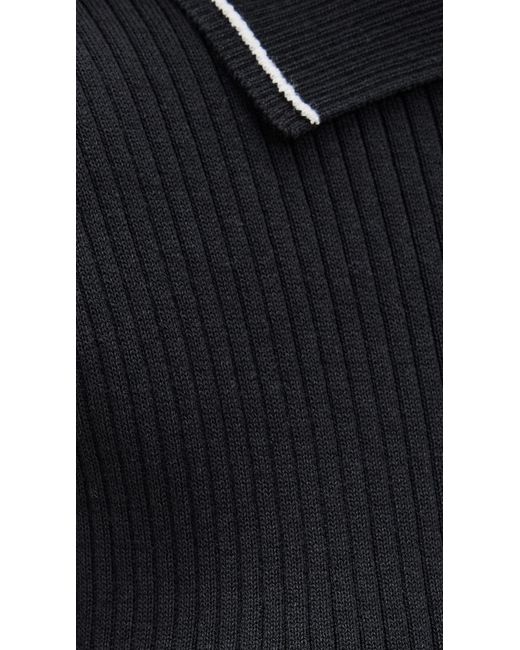 Rhone Black Birdie Sweater Polo