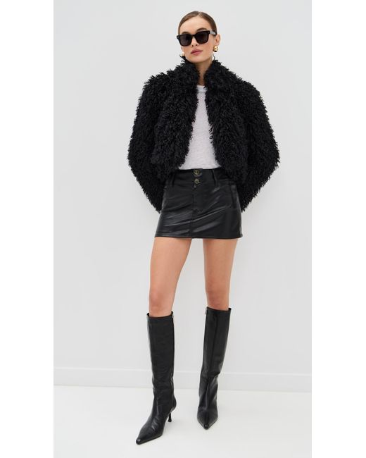Apparis Black Ginette Shearling Jacket