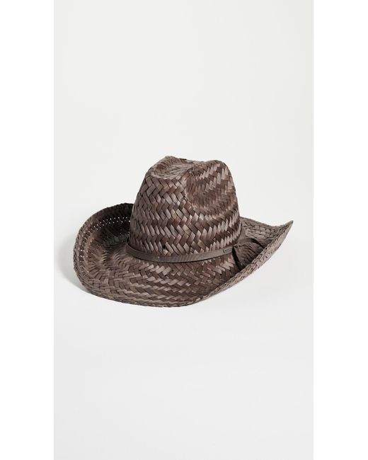 Brixton Brown Houston Straw Cowboy Hat