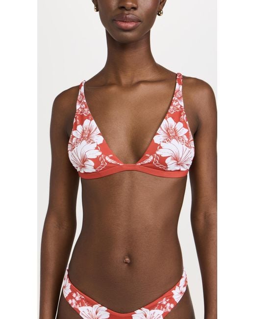 Farm Rio Multicolor Floral Chains Triangle Bikini Top