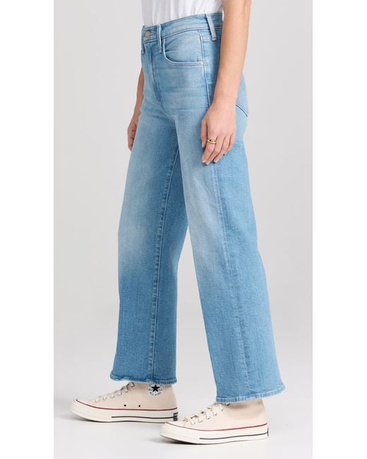 Mother Blue The Rambler Zip Ankle Jeans