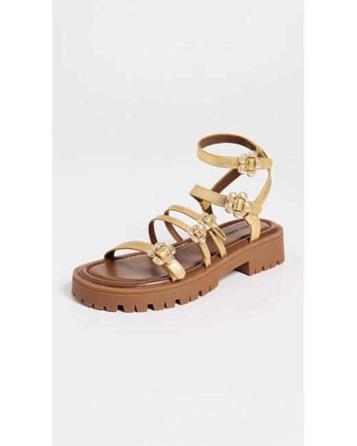 Marc Jacobs Metallic The Kiki Gladiator Sandals