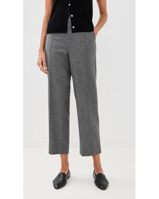 Vince Black Wool Blend Easy Pull On Pants