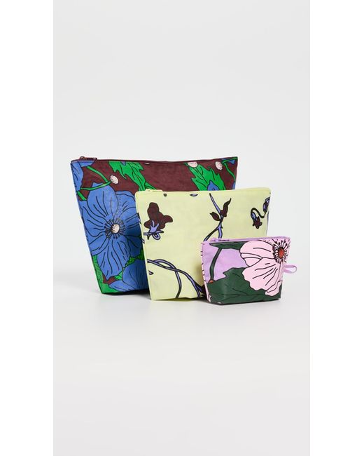 Baggu Black Go Pouch Set