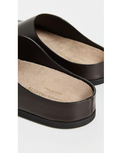 Common Projects Black Leather Clogs