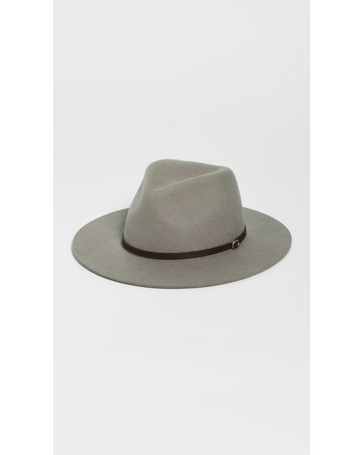 Rag & Bone Gray Audrey Felt Fedora