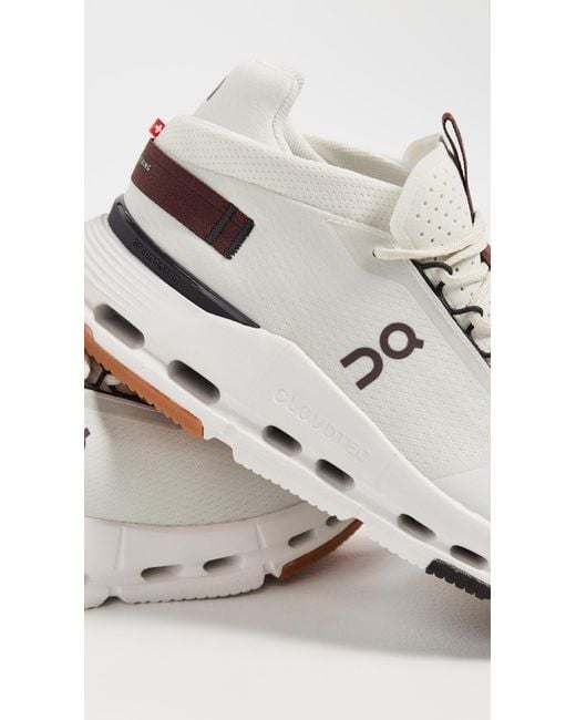 On Shoes White Cloudnova 2 Sneakers