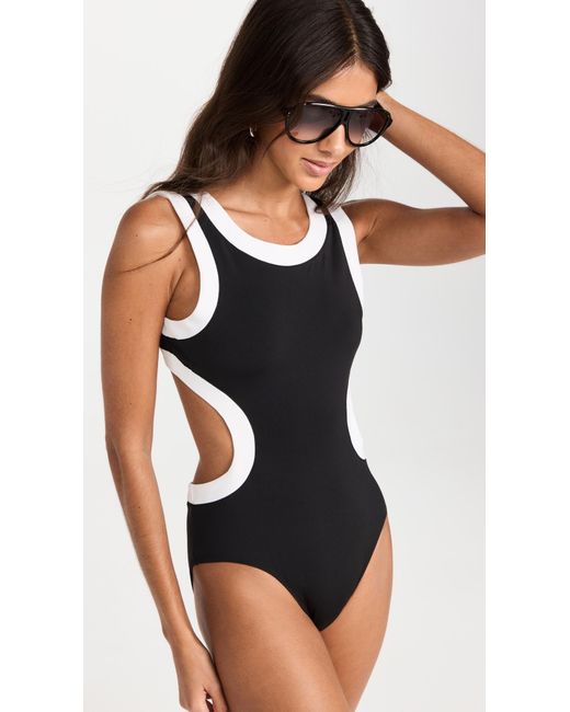 Staud Black Dolce One Piece