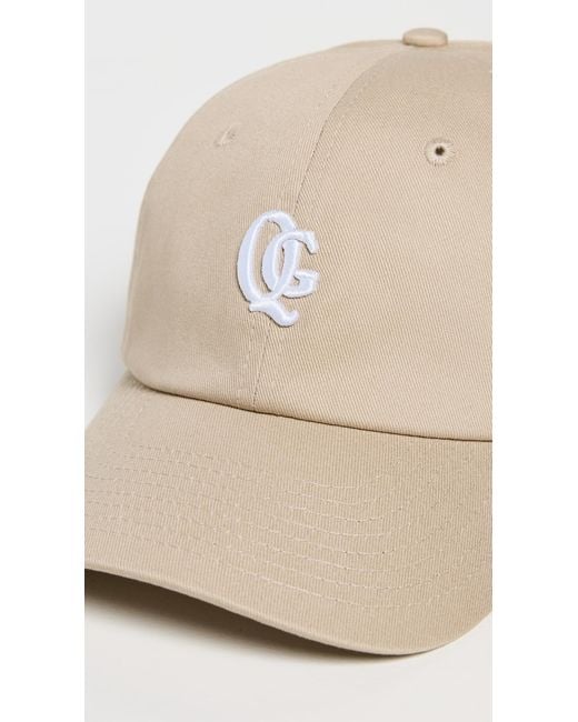 Quiet Golf White Monogram Dad Cap for men