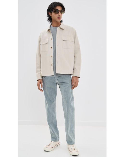 Asher Blue Jude Slub Cotton Twill Pants for men