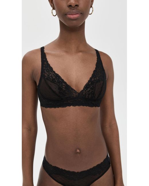 Commando Black Double Take Lace Bralette