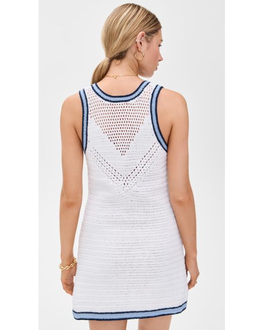 The Upside White Elsa Crochet Mini Dress