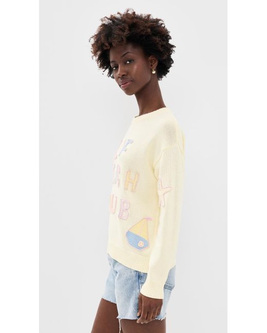 LoveShackFancy White Kora Nautical Pullover
