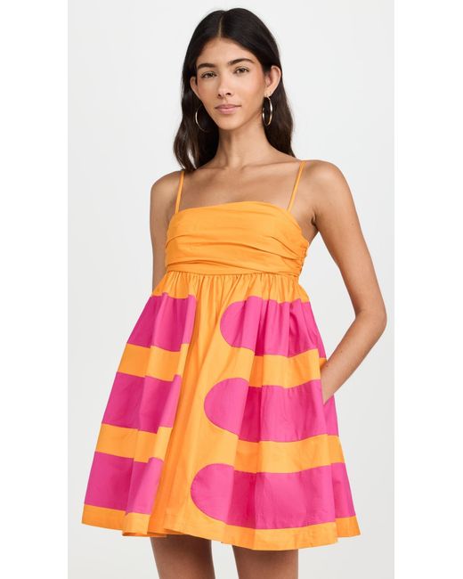AMUR Pink Aslin Colorblock Dress