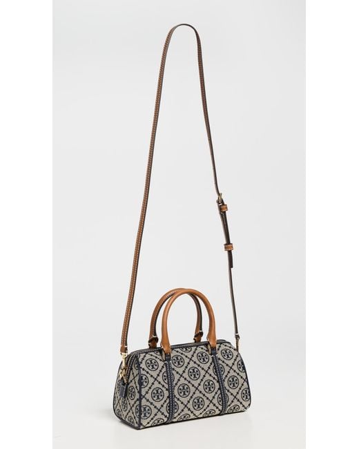 Tory Burch Black T Monogram Mini Barrel Bag