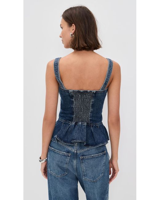 seventy + mochi Blue Mila Top