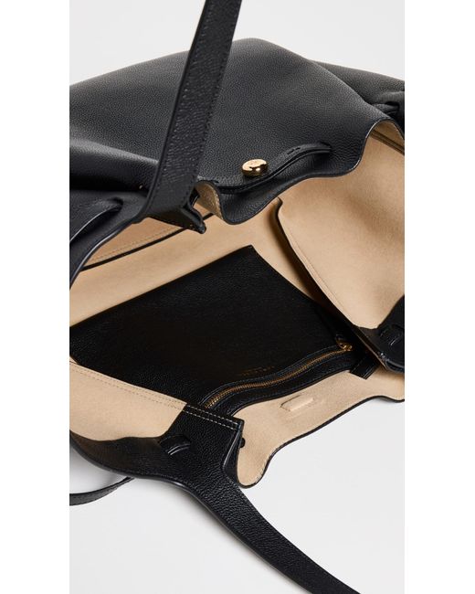 Tory Burch Black Romy Pebbled Tote