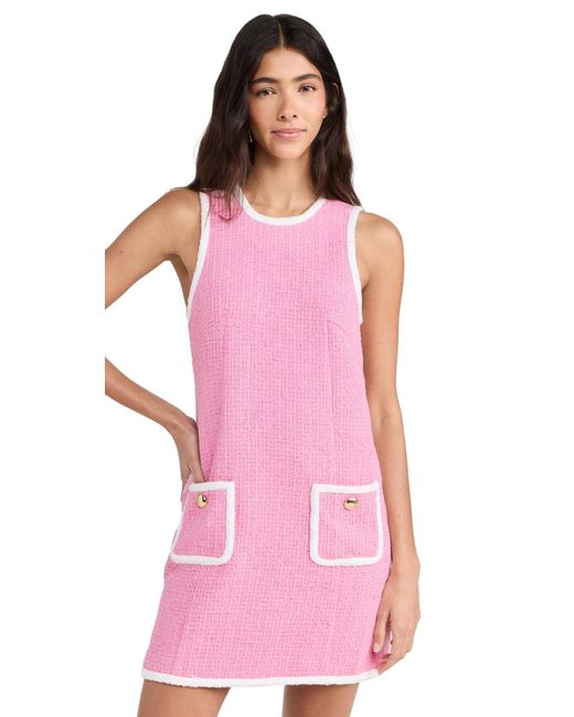 Cinq À Sept Pink Contrast Auden Dress