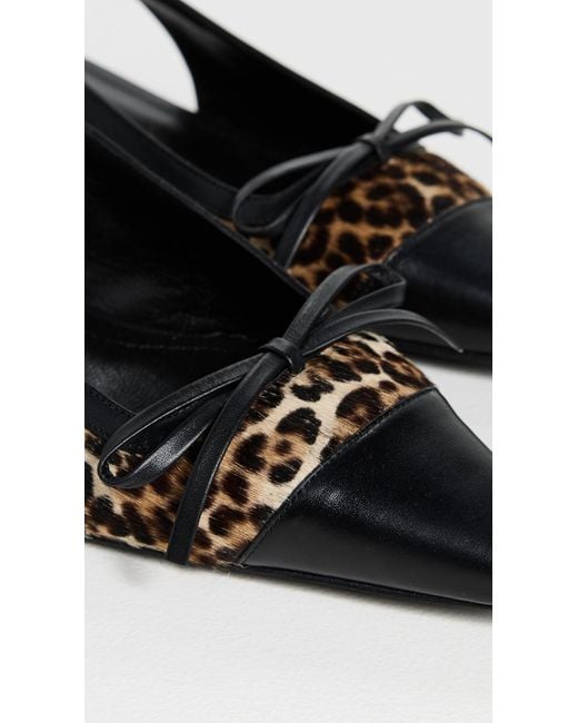 Anine Bing Black Zoey Slingback Heels