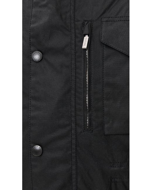 Barbour Black Sapper Wax Jacket for men
