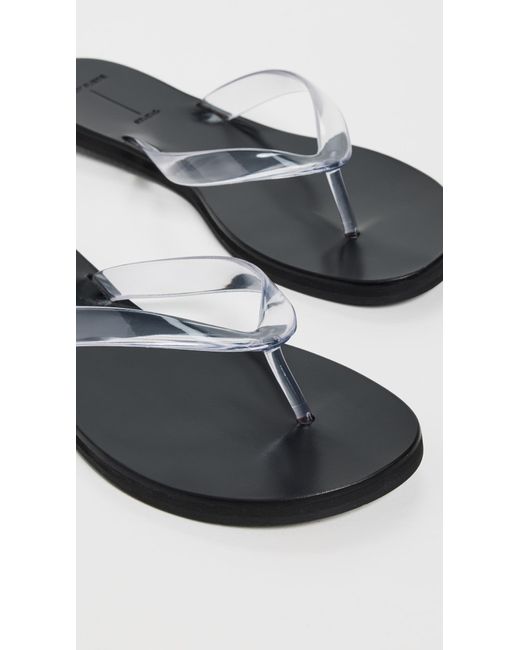 Black Suede Studio Black Jelly Sandals