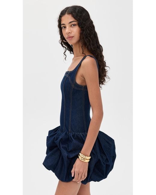 Aje. Briar Denim Mini Dress in Blue | Lyst